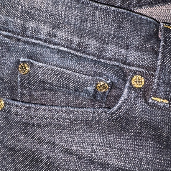 Bebe Premium Denim Jeans Carmen Bootcut Nouveau 27” Waist EUC Bling Pockets Wman - Picture 7 of 7